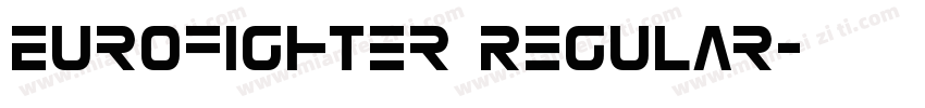 Eurofighter Regular字体转换